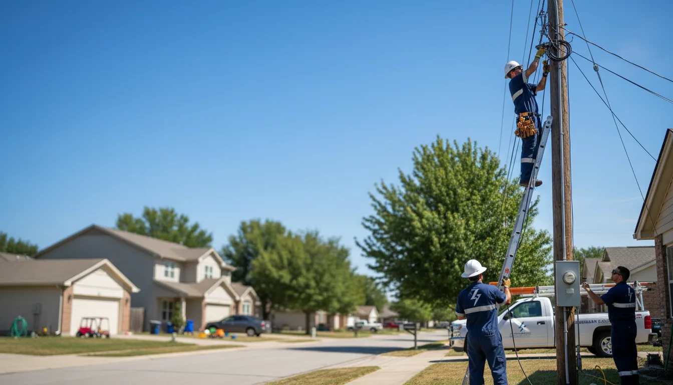 Residential electrician providing installation services in Stuart, OK
